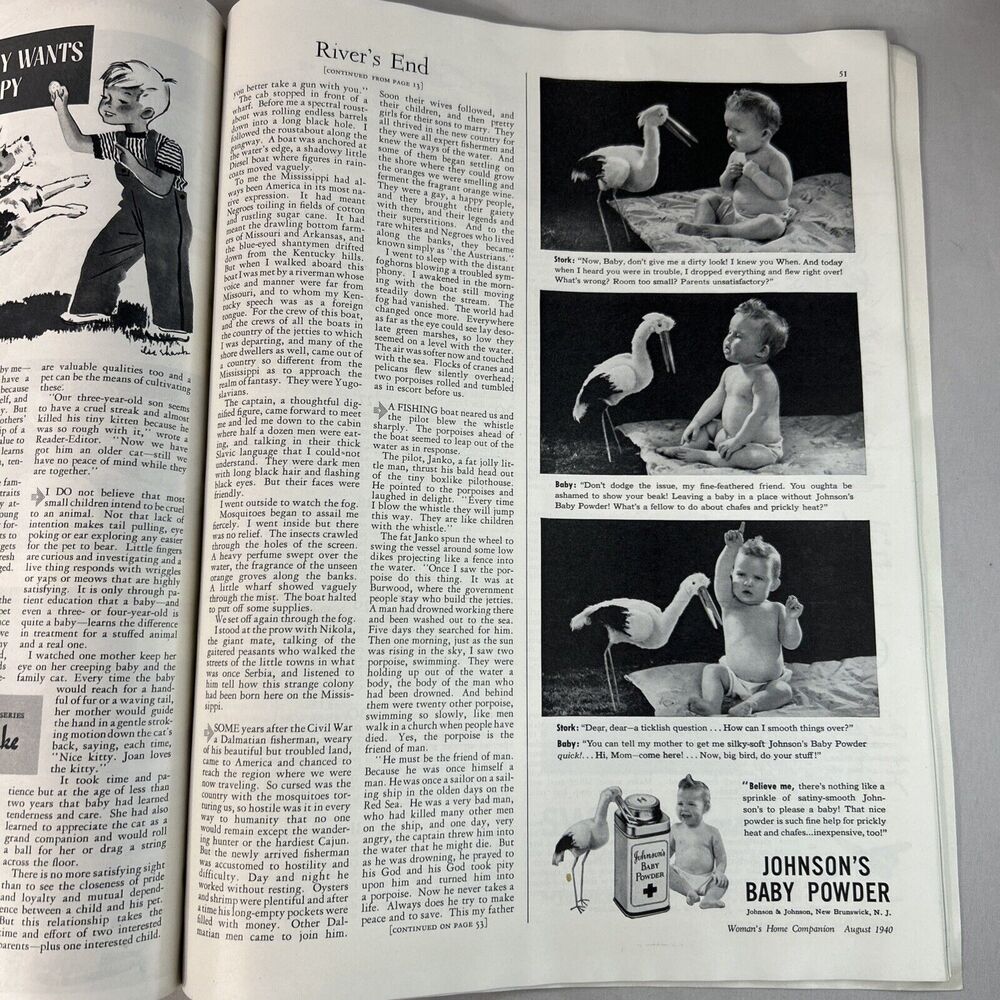 1940 August womans home companion magazine pointer puppies - Picture 14 of 15